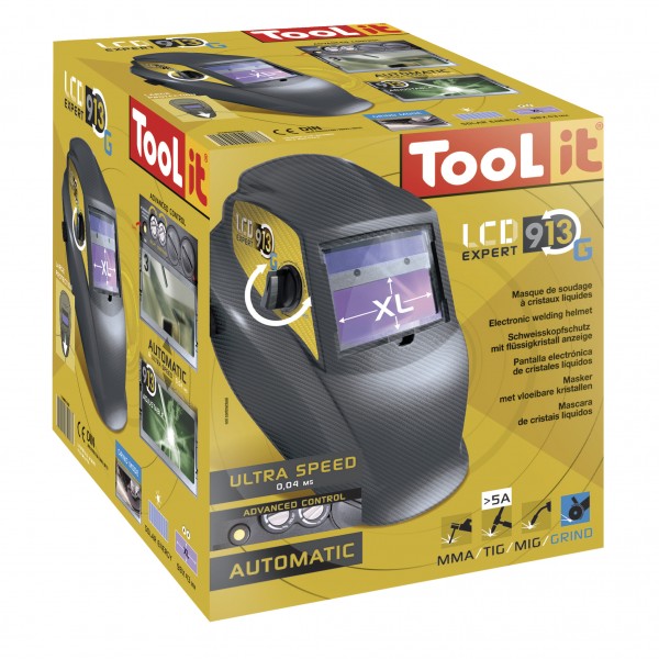 Сварочная маска GYS LCD EXPERT 9/13 G CARBON